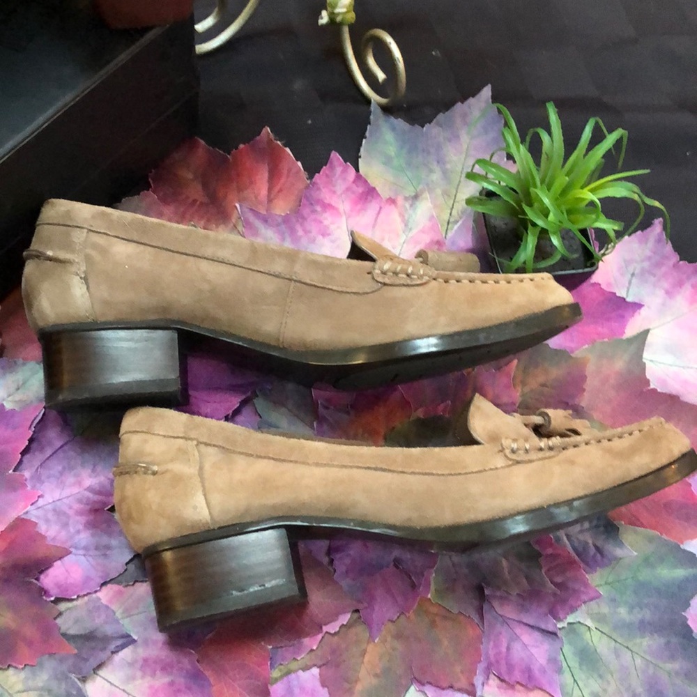 RALPH LAUREN Suede Pump Loafers - Picture 7 of 10